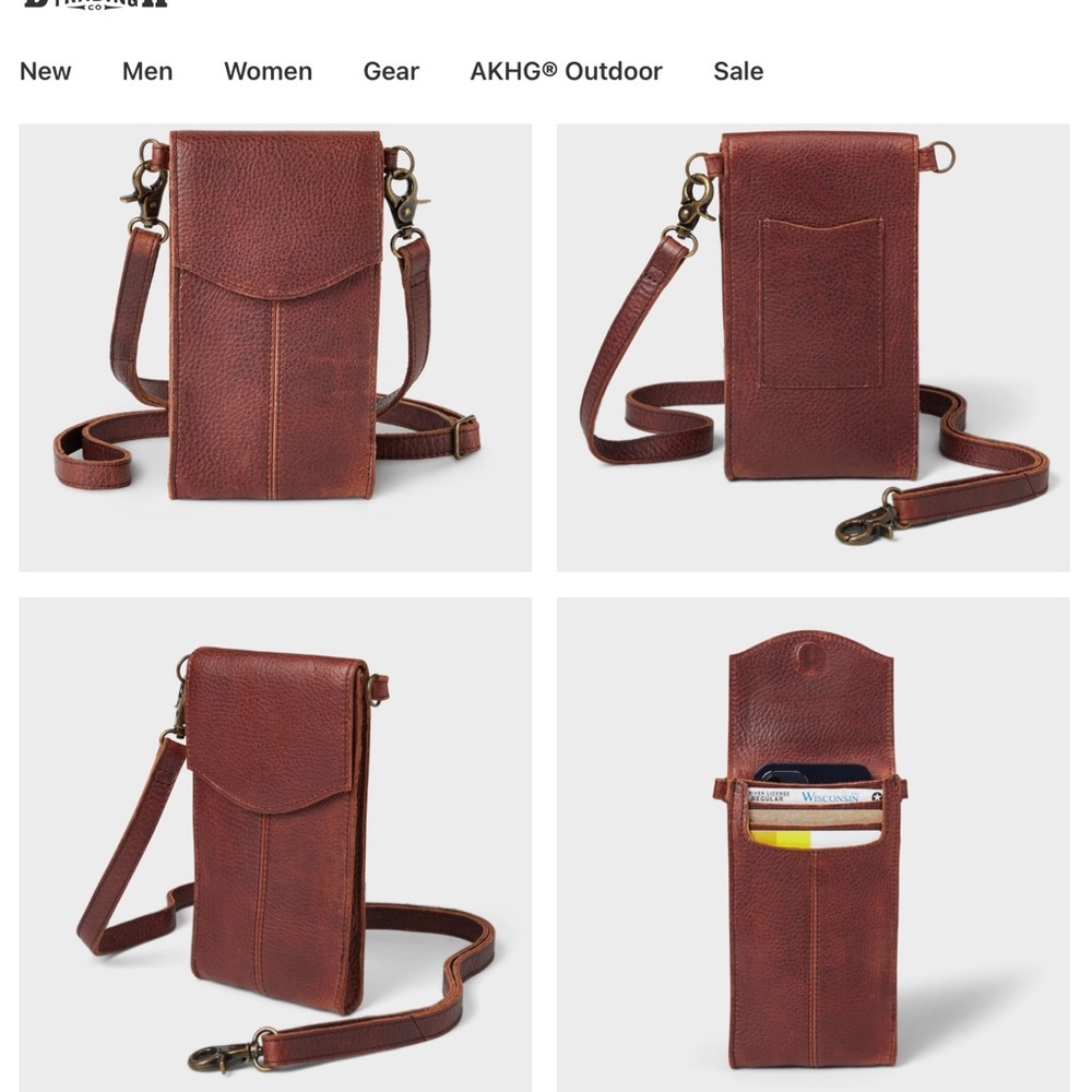 NWT Leather Crossboddy Phone/Card Case